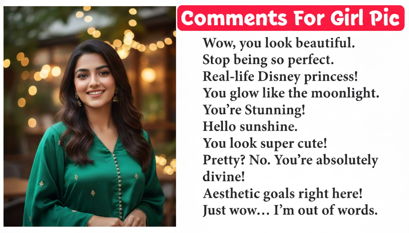 Comment for Girl Pic in English