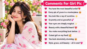 Comments for Girl Pic on Instagram