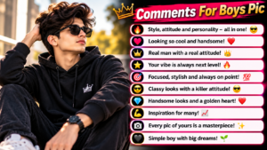 Comments For Boy Pic on Instagram